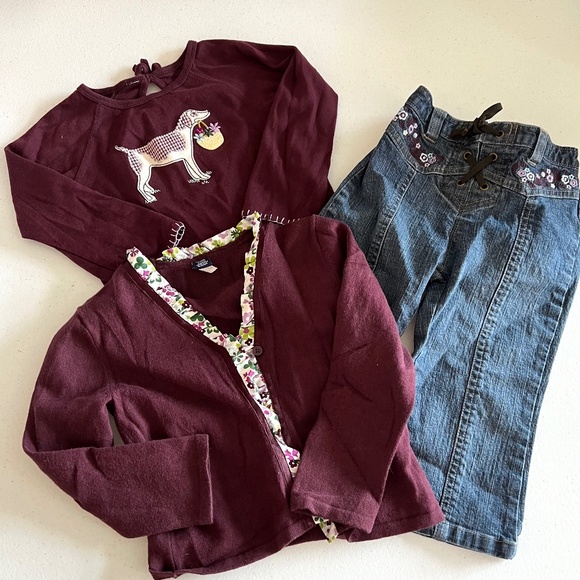 VINTAGE Baby Gap outfit. Jeans, sweater and shirt. ADORABLE!! 2T